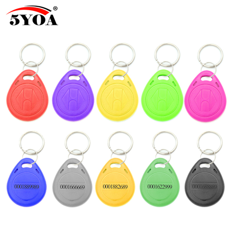 100pcs EM4100 TK4100 Read Only 125khz ID Keyfob RFID Tag Tags Access Control Card Porta Sticker Key Fob Token Proximity Chip ► Photo 1/6