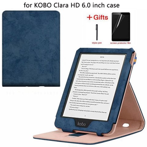 Ultra Slim Smart Leather Case For KOBO Clara Clear HD 6 inch 2022 Cover For Kobo Clara HD Case With Auto Sleep/Wake up+Film+Pen ► Photo 1/6