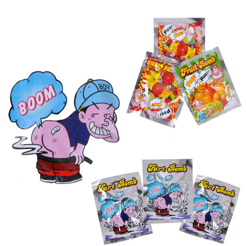5X Funny Fart Bomb Bags Stink Bomb Smelly Funny Gags Practical Jokes Fool ToYJKE 