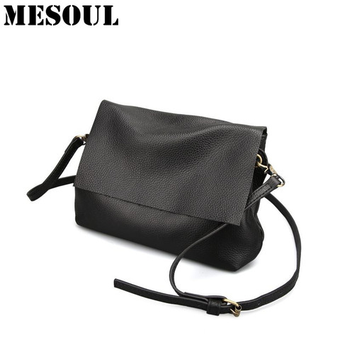 Soft Genuine Leather Shoulder Bags For Women 2017 Leisure Bag Cowhide Crossbody Bags Ladies Messenger Bag Designer Purse Satchel ► Photo 1/1