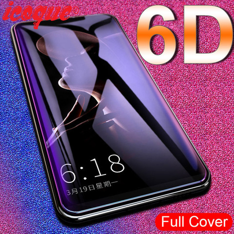 6D Glass for OPPO Reno 2 4 2Z 3 Realme 7 x7 6 Pro 5 F17 X50 XT X2 C17 C15 C3 A5 A9 2022 A91 A93 Screen Protector Tempered Glass ► Photo 1/6
