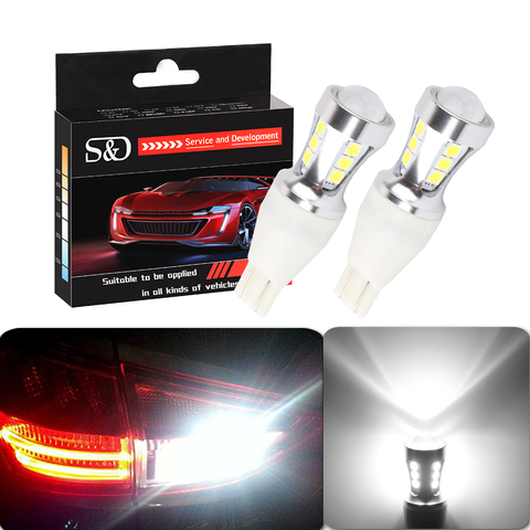 1000Lm T15 LED Canbus OBC Error Free Bulbs t15 LED Wedge Bulb Reverse Lights 921 912 W16W LED Canbus Stop Car lamp White D030 ► Photo 1/6