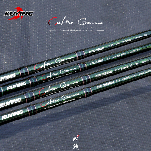 KUYING CULTER GAME 2.28m 2.37m  2.46m 2.49m Spinning Casting Fishing Lure Rod Fish Cane Stick Pole Carbon Medium light hard ► Photo 1/5