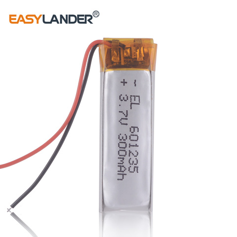 CE Rohs 3.7V 300mAh Rechargeable Battery 601235 Lithium Polymer Li-Po ion batteries  DIY Mp3 GPS PSP bluetooth Headphone Headset ► Photo 1/5