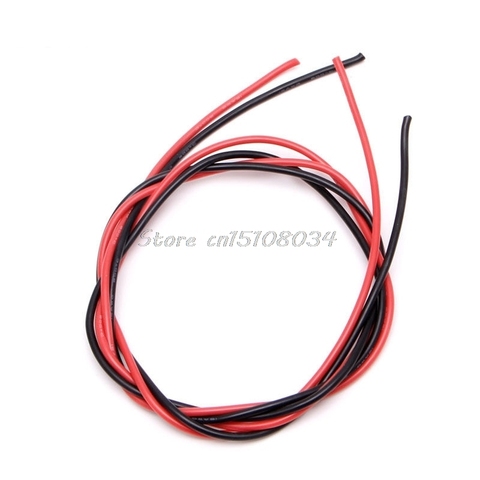 New 16 AWG Gauge Wire Flexible Silicone Stranded Copper Cables For RC Black Red S08 Wholesale&DropShip ► Photo 1/5