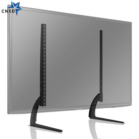 Universal Table Top TV Monitor Stand Base with Height Adjustment fit 32-65