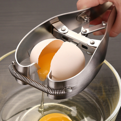 Eggshell splitter 304 Stainless Steel Egg Beater Manual Quick Egg Opener Shell Peeler Egg Baking Hand-held Egg Shell Opener ► Photo 1/1