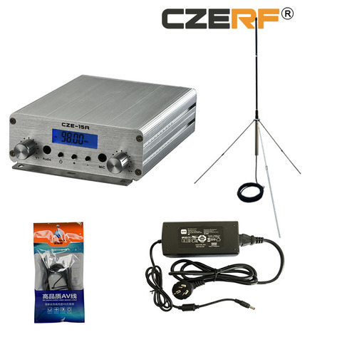 Hot CZH-15A CZE-15A FU-15A 15W FM stereo PLL broadcast transmitter FM  exciter 88Mhz - 108Mhz + GP 1/4 wave antenna + PowerSource - Price history  & Review, AliExpress Seller - Shop231567 Store