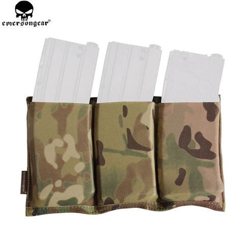 EMERSONGEAR Triple M4 Mag Pouch Tactical Molle Rapid Reloading Magazine Pouch for Airsoft Wargame Gear Painball Hunting EM2388 ► Photo 1/6