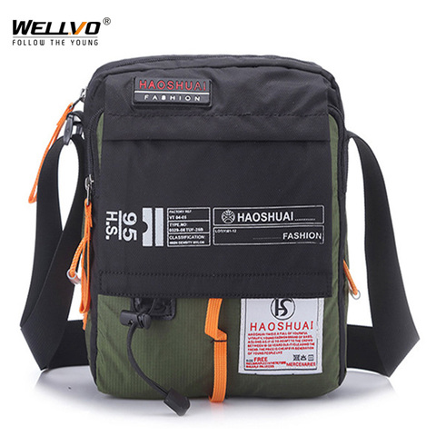 Men Nylon Messenger Bag Shoulder Crossbody Bags Multifunction Fashion Casual Hiking Bicycle Travel Satchel School Handbag XA80ZC ► Photo 1/6
