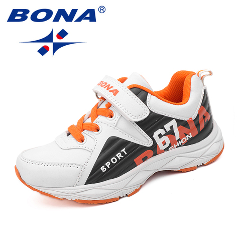 BONA New Arrival Popular Style Children Casual Shoes Hook & Loop Boys Shoes Outdoor Jogging Sneakers Comfortable Free Shipping ► Photo 1/6