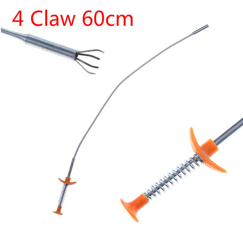 4 Claw 60cm Long Reach Flexible Pick Up Tool Spring Grip Narrow Bend Curve Grabber For Picking Up Nuts And Bolts ► Photo 1/6