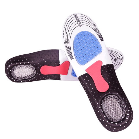 1Pair Unisex Soft Silicone Gel Honeycomb Massaging Insoles Sports Running Athletic Shoe Pad Inserts Insole Arch Support ► Photo 1/6
