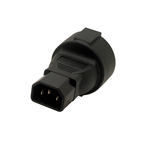 1 pcs Power Plug Adapter, IEC 320 C14 Male to 3Pin European Female Power Adapter For PDU UPS ► Photo 1/2