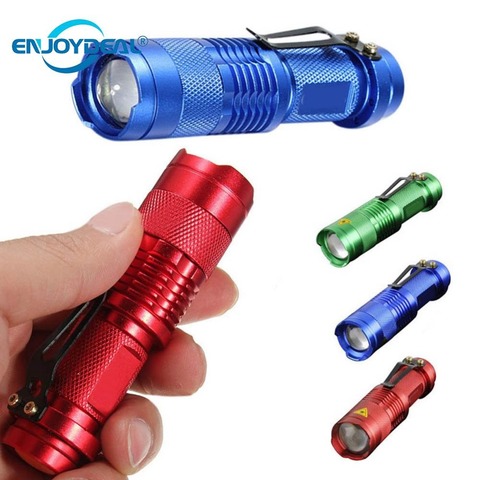 5 Colors Mini LED Flashlight  Q5 2000lm Flashlight Waterproof LED Laterna 1 Modes Zoomable PortableTorch penlight AA 14500 ► Photo 1/1