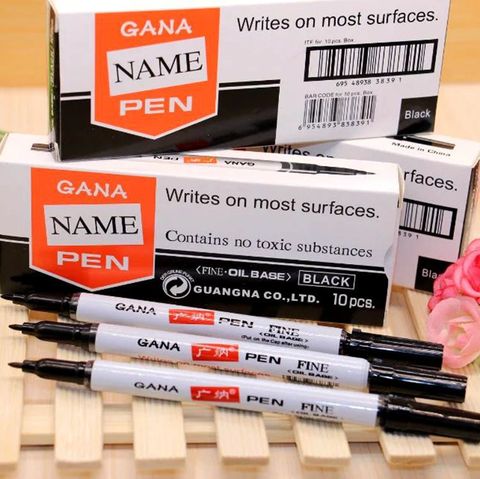 Small headed marker pen Mark Oily Optical Disc Glass Ceramic plastic marker signature marker pen Zebra same style ► Photo 1/6
