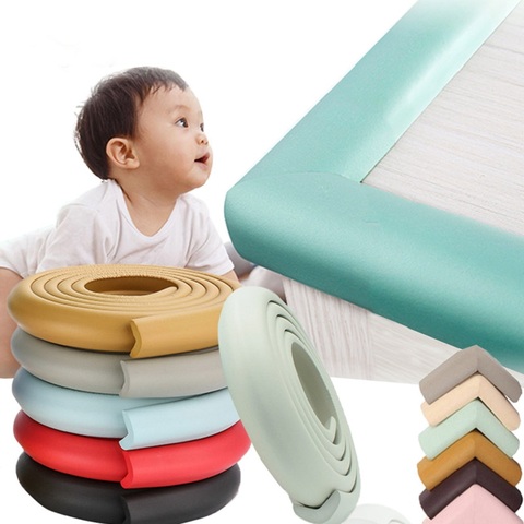 Baby Safety Table Corner Protector Anti-collision Angle Strip Child Safety Furniture Edge Angle Soft Protect The Belt Send Tape ► Photo 1/6