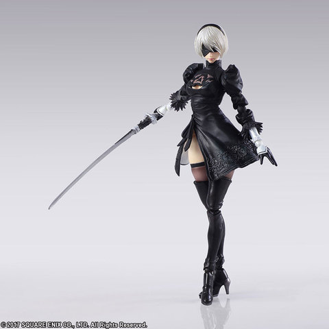 Game NieR Automata YoRHa No. 2 Type B 2B Cartoon BJD Action Figure Model Toys for Kids Gift ► Photo 1/6