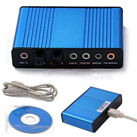 Professional USB Sound Card 6 Channel 5.1 Optical External Audio Card Converter for Laptop Desktop ► Photo 1/4