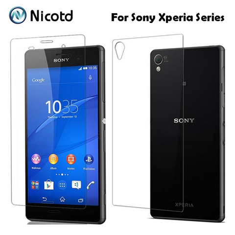 2Pcs/Lot 9H 0.3mm 2.5D Front+Back Tempered Glass For Sony Xperia Z3 Compact Z1 Z2 Z4 Z5 Premium Anti Explosion Screen Protector ► Photo 1/6