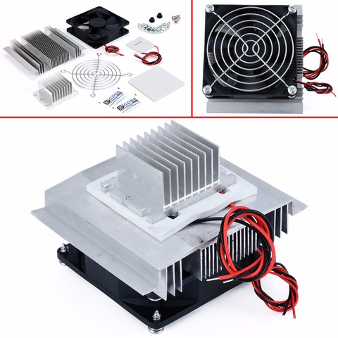 DC 12V Thermoelectric Peltier Refrigeration Cooling System Semiconductor Air Conditioner Cooler DIY Kit ► Photo 1/6