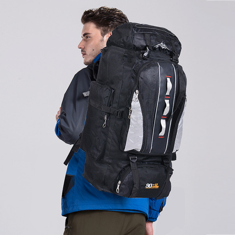 Functional 100L Waterproof Nylon Hiking Backpacks Big Capacity Tactical Backpack Travel Professional Outdoor Sport Rucksack Men ► Photo 1/6