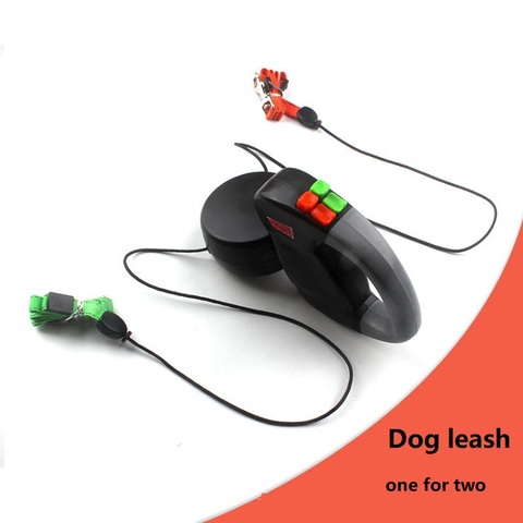 Leash for two dogs 3M Pet double-headed traction rope automatic one for two double-headed dog lead dog leash dog supplies ► Photo 1/6