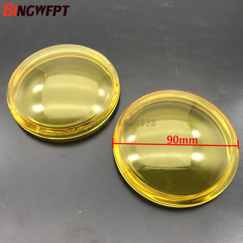 2pcs/lot Round Diameter 90mm Fog Lights yellow Anti-fog Glass Tempered Glass For Suzuki SX4 Grand Vitara Alto Swift Splash Jimny ► Photo 1/6