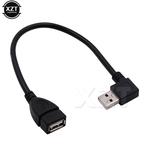 Hot Sale USB 2.0 A Male to Female 90 degree Angled usb extension cord cable USB 2.0 male to female right Cable Converter Wire ► Photo 1/4