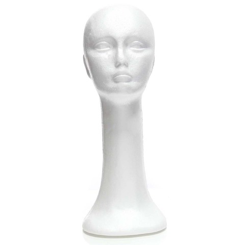 Styrofoam Mannequin Foam Head Model Glasses Hat - Female Foam Mannequin Head  Hat - Aliexpress