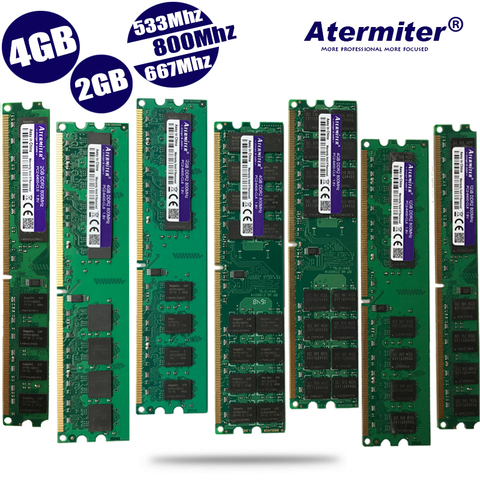 New 2GB 4GB 2G 4G DDR2 PC2-6400 pc2 5300 4200 800MHz 667MHz 533MHz