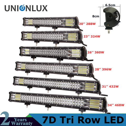 Willpower 15''18''20''23''216W 252W 288W 324W Tri-Row LED Light