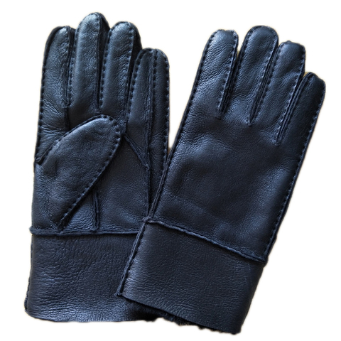 Men's Real Sheepskin Gloves Thicken Handmade Winter Warm 2022 New Leather Fur Gloves ► Photo 1/4