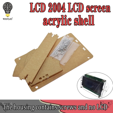 Transparent Acrylic Shell for LCD2004 LCD Screen with Screw/Nut LCD2004 Shell Case holder (no with 2004 LCD) ► Photo 1/6
