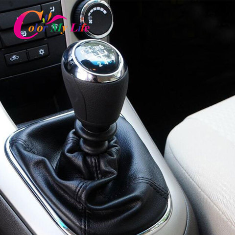 For Chevrolet Cruze 2008 2009 2010 2011 2012 Car Gear Shift Knob Cover Gaiter Boot PU Leather Shift Lever Gaiter Car Accessories ► Photo 1/6