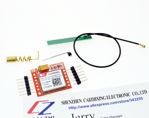Free Shipping Smallest SIM800L GPRS GSM Module MicroSIM Card Core BOard Quad-band TTL Serial Port and PCB antenna ► Photo 1/1