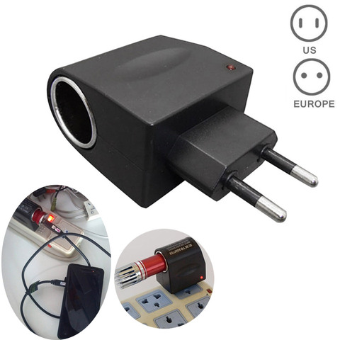 Converter Car Parts12v Car Cigarette Lighter Adapter - Eu/us Plug