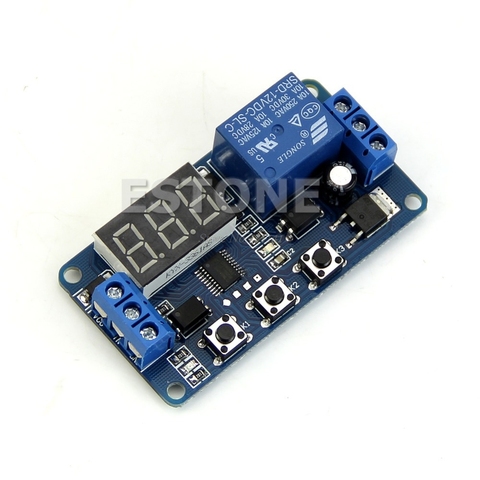 12V LED Home Automation Delay Timer Control Switch Relay Module Digital display Dropship ► Photo 1/2