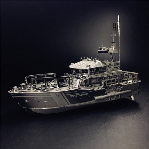 MMZ MODEL NANYUAN 3D Metal kits DIY Puzzle Assembly Model LIFEBOAT  C22201 1:100 2 Sheets Stainless Steel Creative toys gift ► Photo 1/5