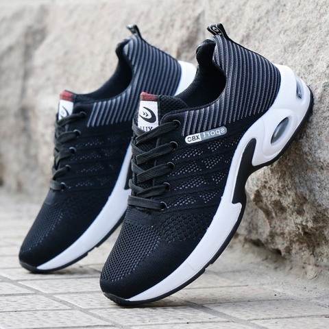 Men Sneakers Air Cushion Outdoor Walking Shoes Mesh Breathable Sport Running Shoes Low Top Soft Casual Sneakers Size 39-44 ► Photo 1/6