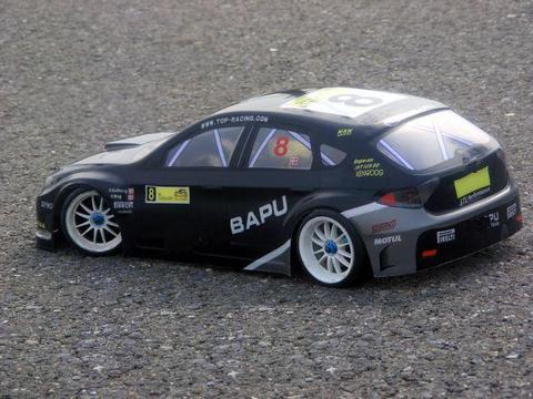 YUKALA S038  1:10 PVC painted body shell for 1/10 RC hobby racing car black+blue 1pcs/lot ► Photo 1/1