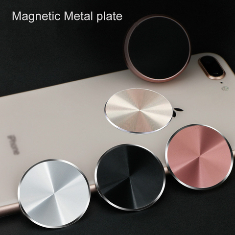 Metal Plate For Magnetic Car Phone Holder for Xiaomi Huawei Iron Sheet Sticky Magnet Disk Strong Adsorption Mobile Phone Holder ► Photo 1/6