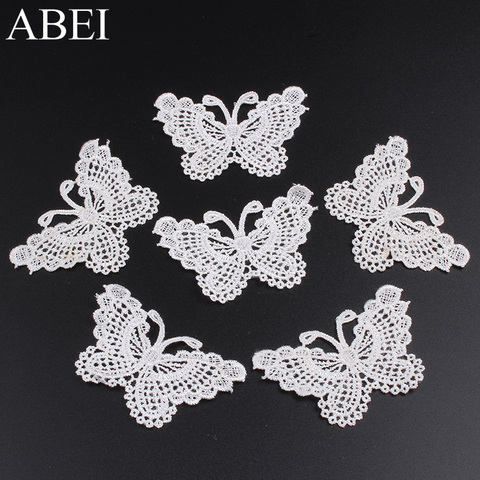 10pcs/lot Embroidered Butterfly Appliques Garment Accessories DIY Wedding party Craft Soluble Patch ► Photo 1/5