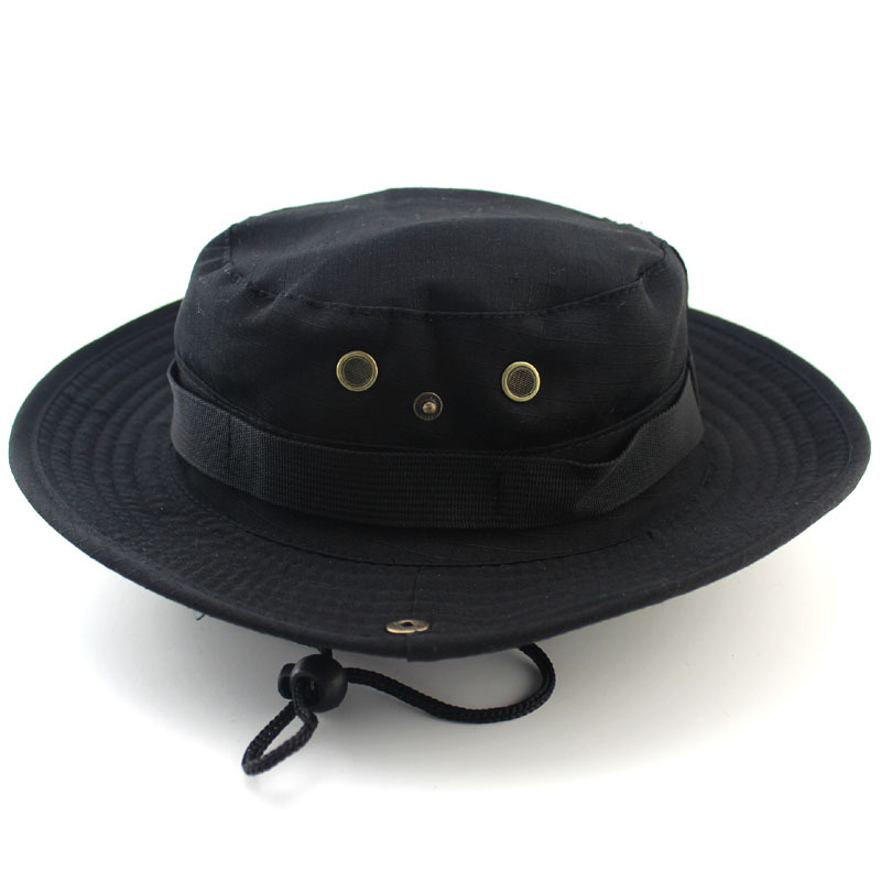 Bucket Hat Safari Boonie Hat Men's Panama Fishing Cotton Outdoor