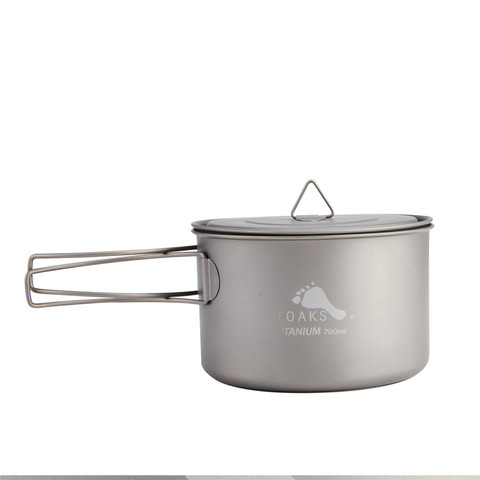 TOAKS Pure Titanium Camping Cookware Outdoor Pots, Can be Used As a Cups, Bowls and Pans 0.03mm 90g POT-700-D115-L ► Photo 1/6