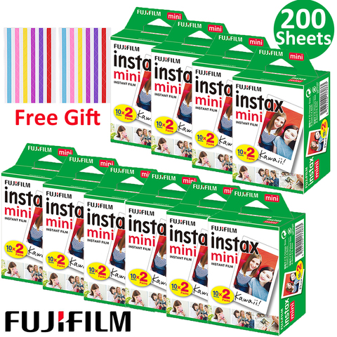 20-100 sheets Fuji Fujifilm Instax Mini 9 Film White Edge Photo Paper Films 10-200 pcs For Instant Mini 11 8 7s 25 50s 9 Camera ► Photo 1/6
