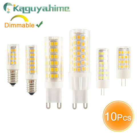Kaguyahime 10PCS/LOT LED G9 E14 G4 Lamp Dimmable bulb 3w 5w 7w 9w DC 12V AC 220V Bulb G9 LED G4 COB Lamp Spotlight Chandelier ► Photo 1/6