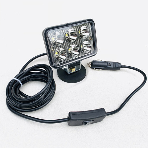12v24v Portable Magnetic Led working light Spot/Flood Combo searchlight Camping lamp Car headlight Offroad Spotlight fog lamp ► Photo 1/6