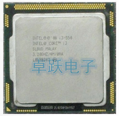 Free shipping Original Intel I3 550 CPU Core I3-550 CPU/ 3.2GHz/ LGA1156 /4MB/ Dual-Core/Free Shipping scrattered pieces ► Photo 1/1