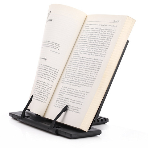 Portable Steel Book Stand Frame Reading Desk Holder with 7 Tilt Adjustable Grooves,iPad/Cookbook / Music / Document stand holder ► Photo 1/5